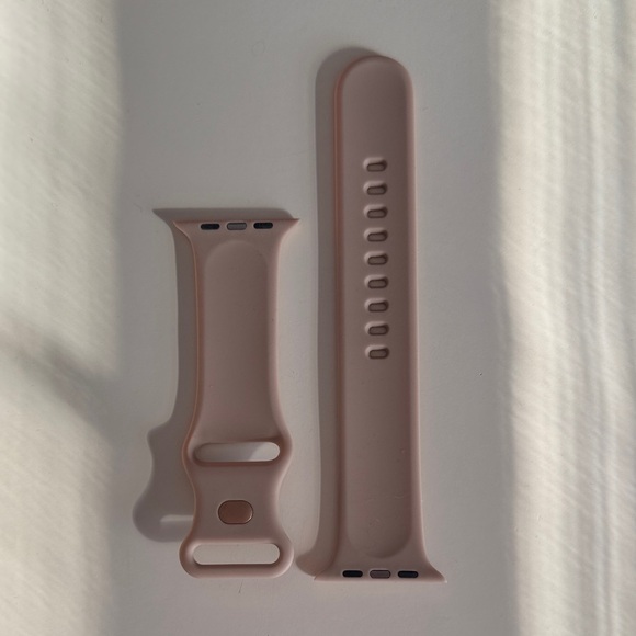 NEW Silicone Apple Watch Beige Band - Picture 6 of 6